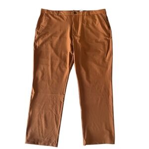 NWT FLX Men's Size 48 x 34 Dynamic Stretch Chino Brown Big & Tall Wicking